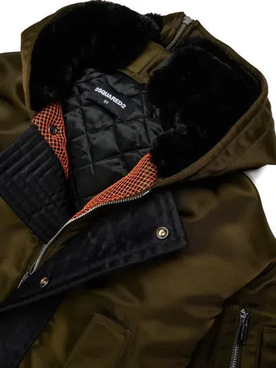 Dsquared2 Textured-collar Jacket In Multi