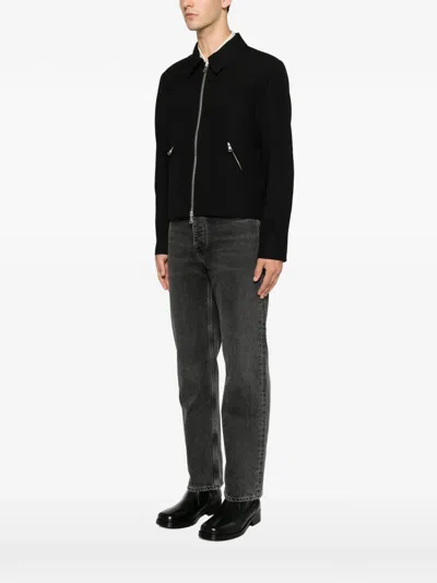 Won Hundred Dutton Zip-up Overshirt In Black