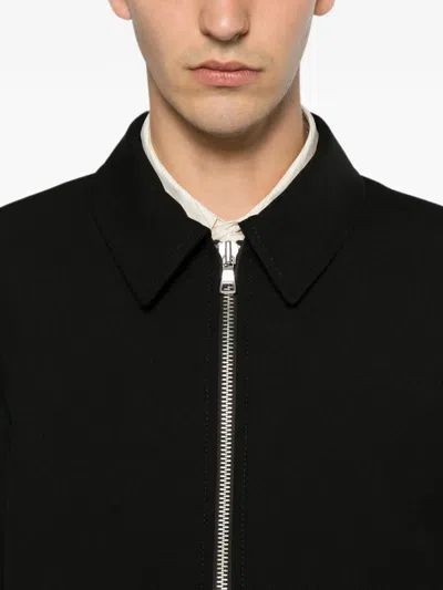 Won Hundred Dutton Zip-up Overshirt In Black