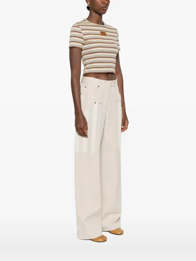 Fendi Patterned Cotton Elastane T-shirt In Multi