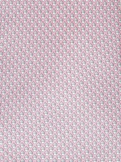 Ferragamo Printed Silk Tie In Pink