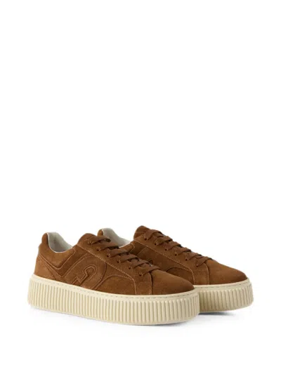 Furla Sky Sneakers Cognac H Marrone Camoscio Donna In Multi