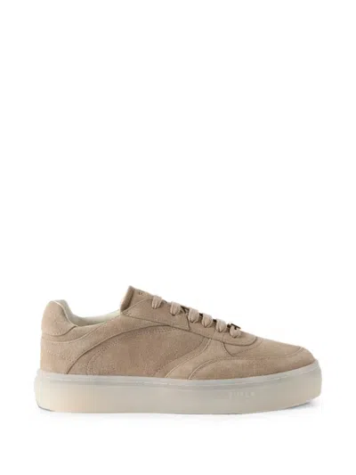 Furla Allegra Sneakers Cognac H Marrone Camoscio Donna In Multi