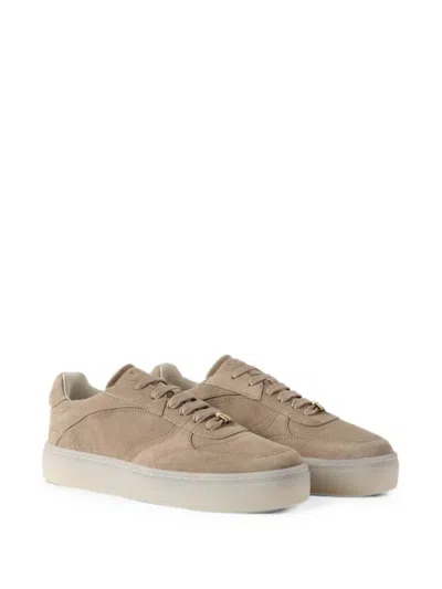 Furla Allegra Sneakers Cognac H Marrone Camoscio Donna In Multi