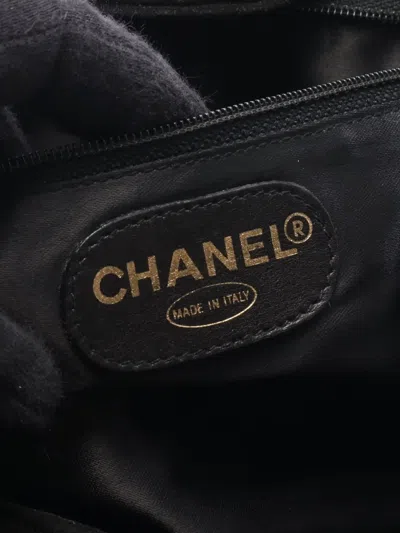 Pre-owned Chanel 1994-1996 Coco Mark Backpack In Black