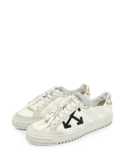 Pre-owned Off-white Vulcanized Panelled Sneakers In White