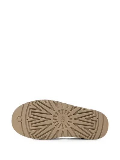 Ugg Disquette Shearling-trim Mules In Gray