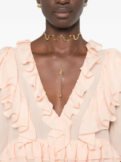 Chloé Ruffled Blouse In Pink