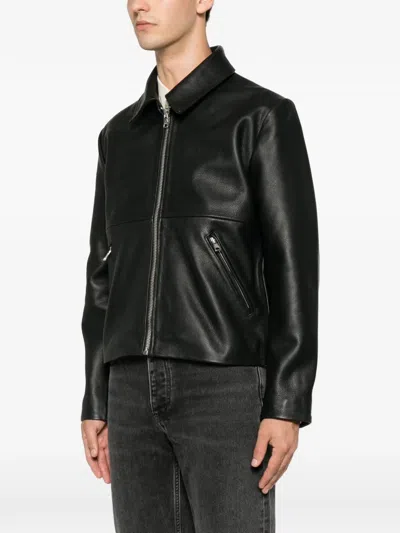 Won Hundred Dutton Leather Jacket In Multi