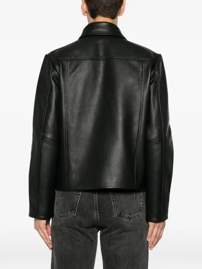 Won Hundred Dutton Leather Jacket In Multi