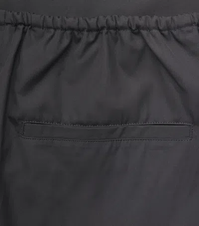 Totême Toteme Organic Cotton Drawstring Trousers In Black