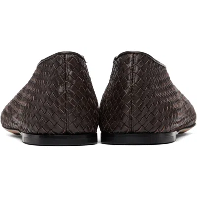 Bottega Veneta Brown Rosa Ballerina Flats In Multi
