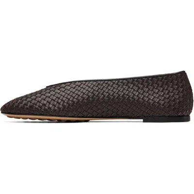 Bottega Veneta Brown Rosa Ballerina Flats In Multi