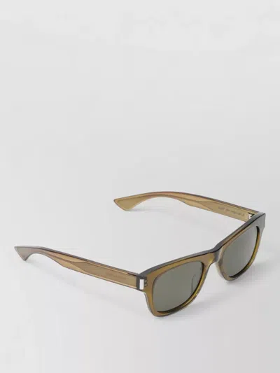 Saint Laurent Rectangular Frame Sunglasses Tinted Lenses In Yellow