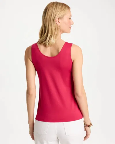 Chico's Microfiber Tank In Raspberry In Pink