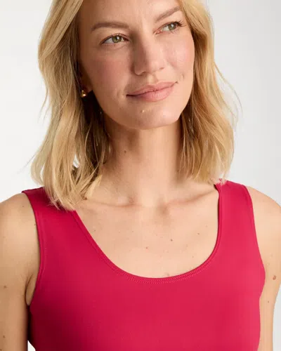 Chico's Microfiber Tank In Raspberry In Pink