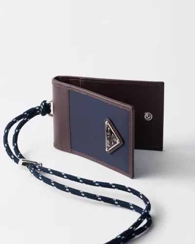 Prada Triangle-logo Cardholder In White