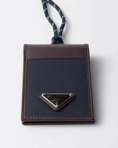 Prada Triangle-logo Cardholder In White