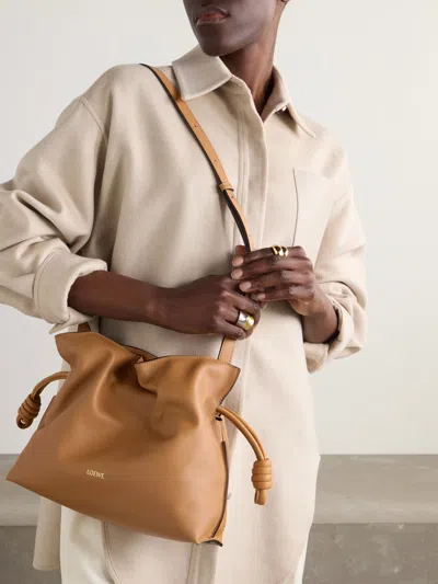 Loewe Drawstring Shoulder Bag In Red