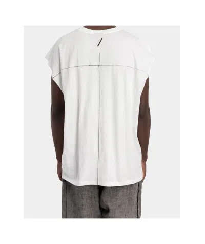 Thom Krom Oversized Sleeveless T-shirt In White
