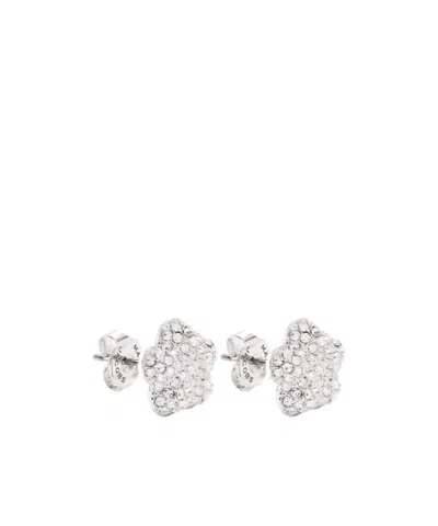 Marc Jacobs The Daisy Pave Stud Earrings In Metallic