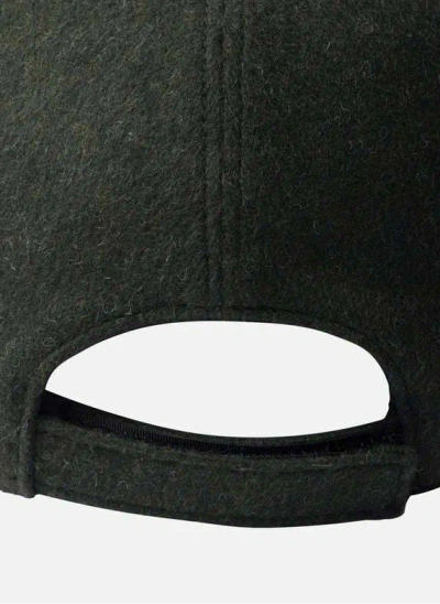 Prada Virgin Wool Cap In Green