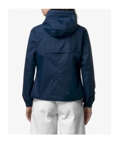 K-way Sophie Plus.2 Reversible Nylon Jacket In Blue