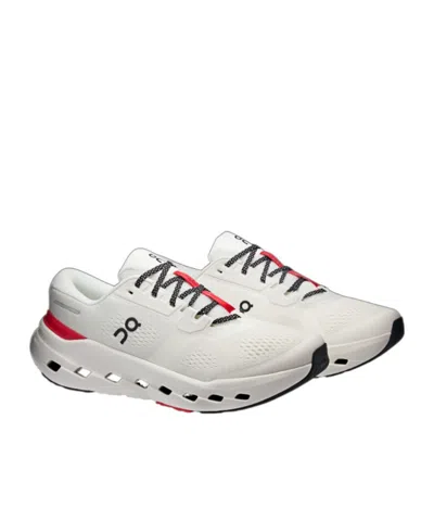 On Technical Fabric Sneakers With Cloudtec Cushiing System In White