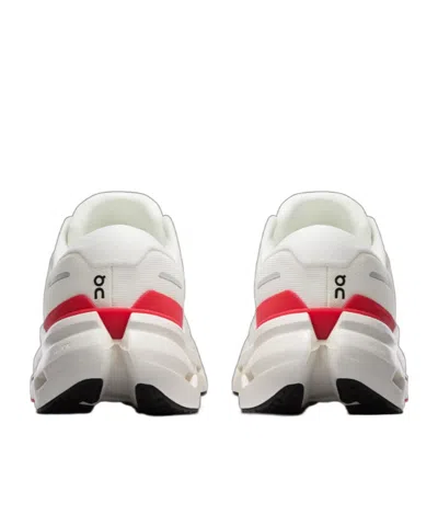 On Technical Fabric Sneakers With Cloudtec Cushiing System In White
