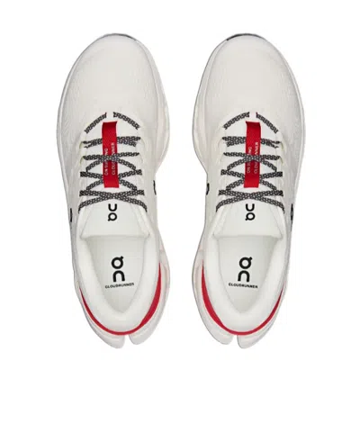 On Technical Fabric Sneakers With Cloudtec Cushiing System In White