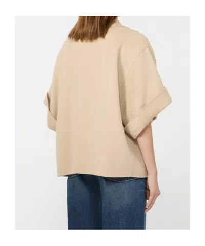 Weekend Max Mara Double-breasted Short Coat In Neutral