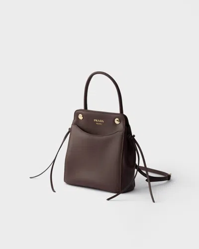 Prada Carry Mini Leather Handbag In Pink