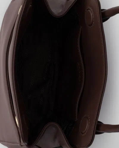 Prada Carry Mini Leather Handbag In Pink