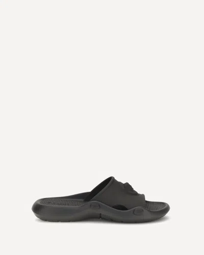 Versace Nettuno Medusa Head Open-toe Sliders In Black