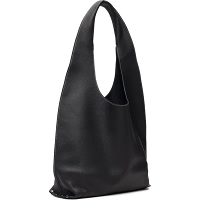 A.p.c. Shoulder Bag Shopper Dual Handles Texture In Black