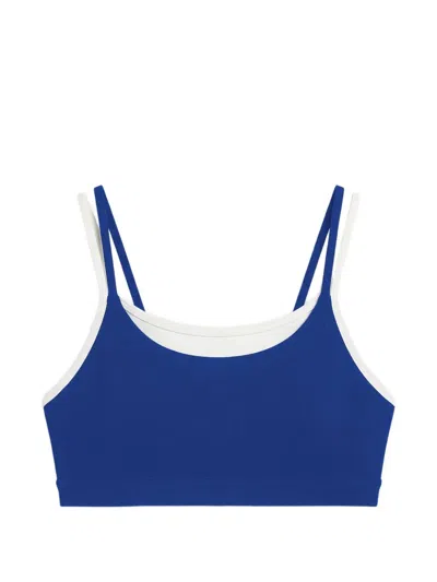 Splits59 Elliah Airweight Double-layered Bra In Blue