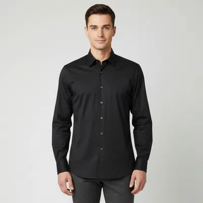 Pre-owned Prada Black Stretch Poplin Slim Fit Shirt Xl