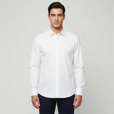 Pre-owned Prada Off White Stretch Poplin Slim Fit Shirt Xl
