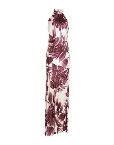 Twinset Woman Midi Dress Plum Size 8 Viscose In Purple