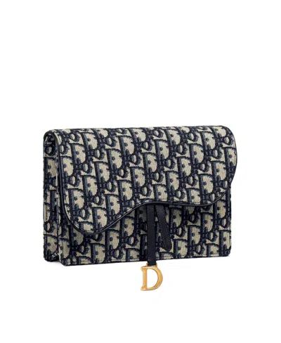 Dior Saddle Pouch In Black