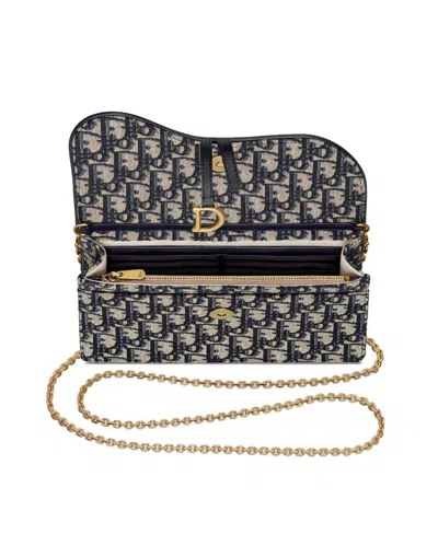Dior Saddle Pouch In Black