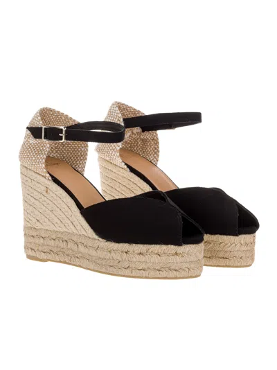 Castaã±er Castaner Bianca Raffia Wedge Espadrilles In Multi