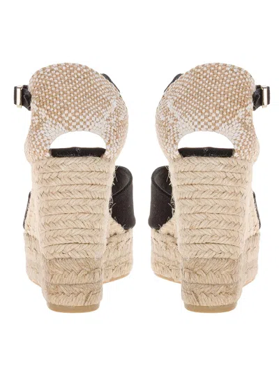 Castaã±er Castaner Bianca Raffia Wedge Espadrilles In Multi