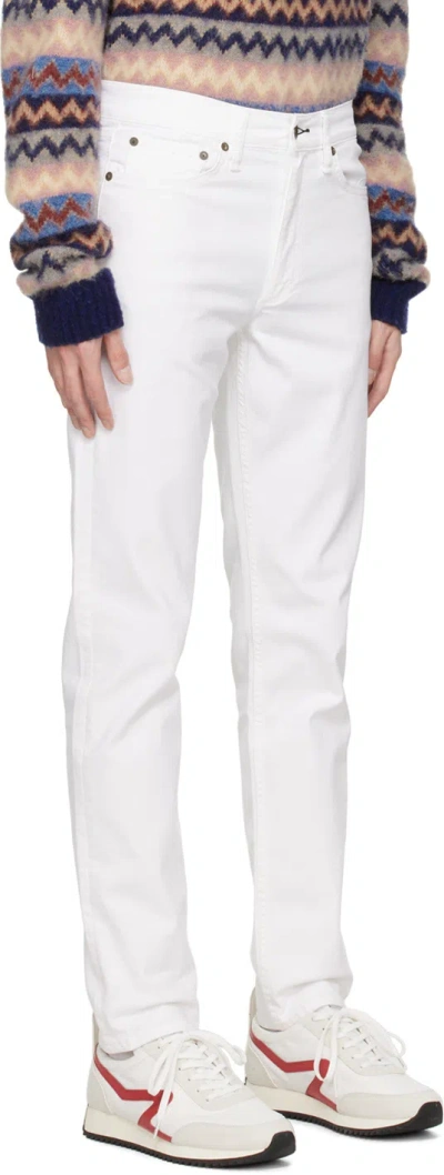 Rag & Bone Belt-loop Jeans In White
