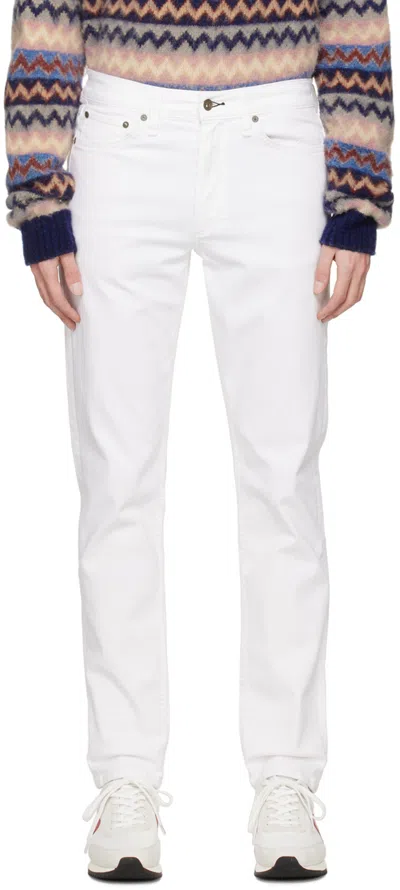 Rag & Bone Belt-loop Jeans In White