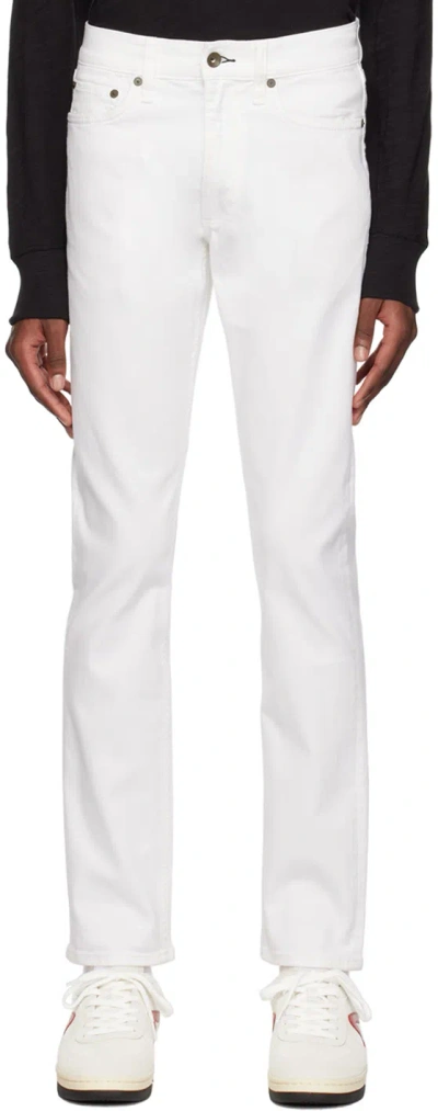 Rag & Bone Belt-loop Jeans In White