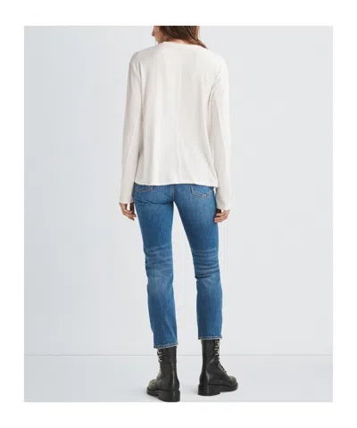 Rag & Bone Knitted Long-sleeved T-shirt In White