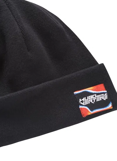 Hugo Boss Patch Beanie In Black