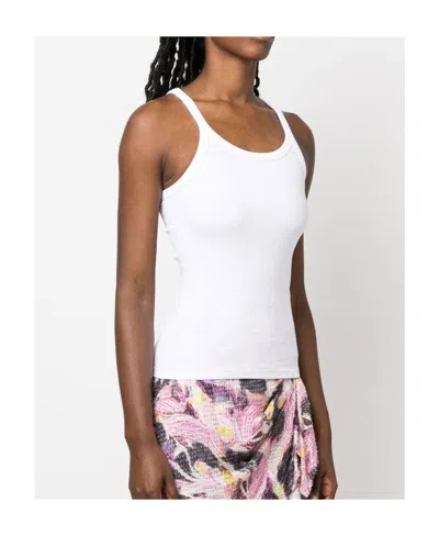 Iro Thin Shoulder Strap Vest In White
