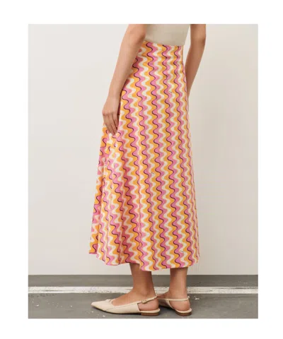 Marella Poplin Skirt In Multi